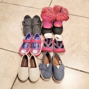 Lot of Toddler Girls Size 6 Shoes